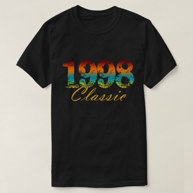 Camiseta Clásico Tee Nacido en 1998 Regalos de cumpleaños (Diseño del anverso)