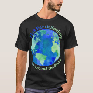 Camiseta Clásico TShirt de la Sociedad de la Tierra Plana