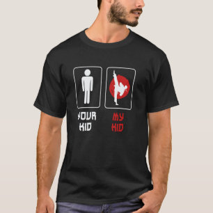 Camiseta Clásico Tu Hijo Mi Hijo Orgulloso Karate Papá Kara