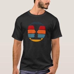 Camiseta Clásico Vaso y Caras de Rubin Otoño Retro Ilusión 