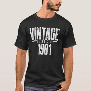 Camiseta Clásico Vintage 1981