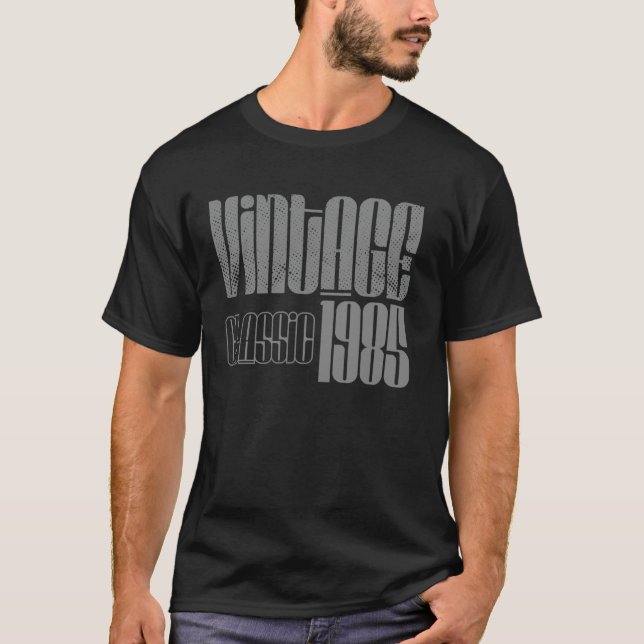 Camiseta Clásico Vintage 1985 (Anverso)
