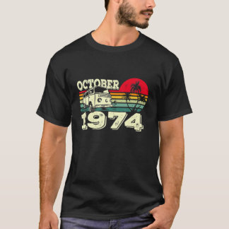 Camiseta Clásico Vintage 74'S Caravan Sunset Octubre 1974 B