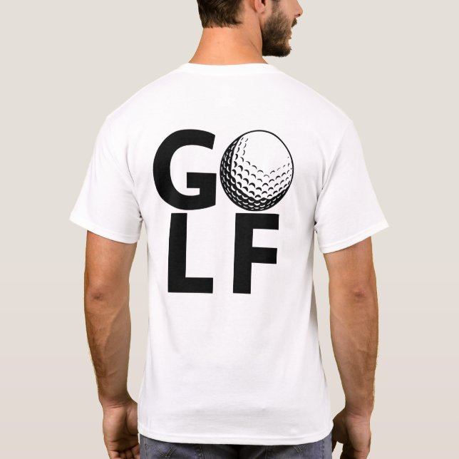 Camiseta Clásico Vintage Enganchando el golf (Reverso)