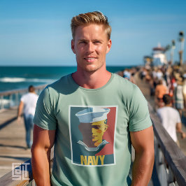 Camiseta Clásico Vintage Patriótico Naval Estadounidense Sa