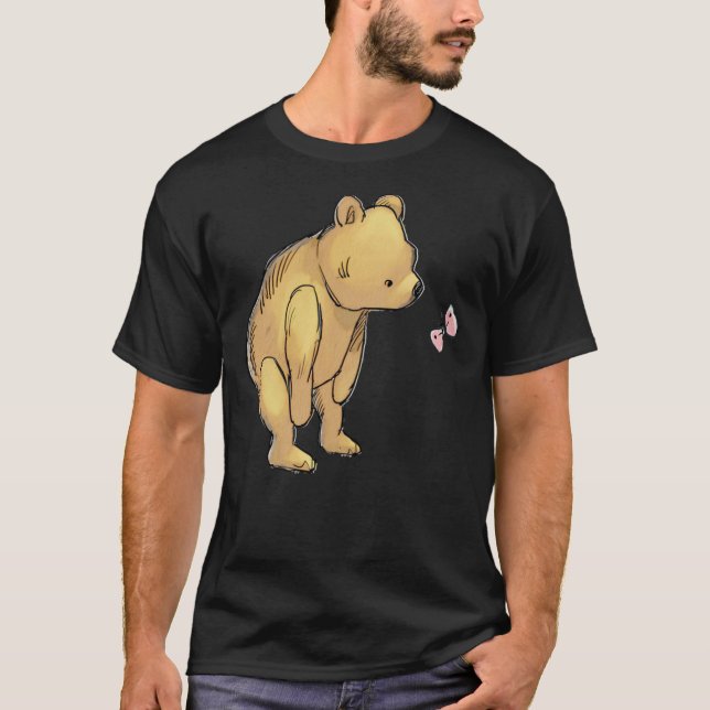 Camiseta Clásico Winnie the Pooh - Pooh hablando con Butter (Anverso)