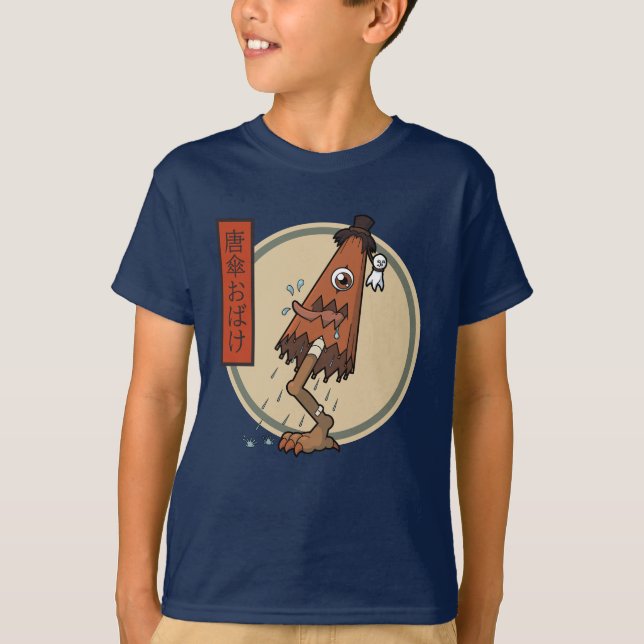 Camiseta Clásico Yokai Karakasa-obake- Folklore japonés (Anverso)