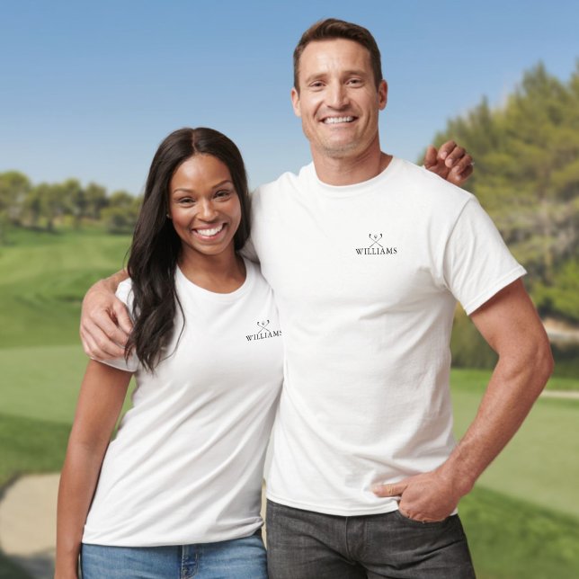 Camiseta Clásicos clubes de golf de nombre personalizado (Classic Personalized Name Golf Clubs T-Shirt)