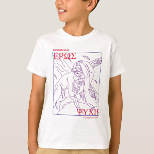 Camiseta Clásicos de mitología griega cupido y psique único