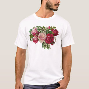 Camiseta Clásicos Rosas victorianos Lily of Valley Romance