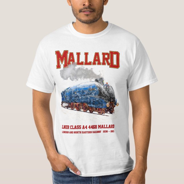 Camiseta Class A4 Mallard - World Fastest Steam Locomotive (Anverso)
