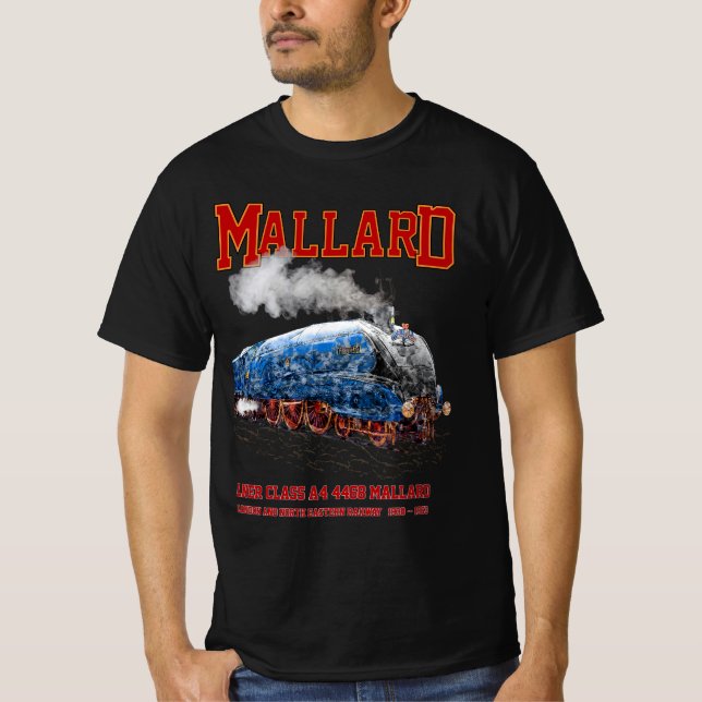 Camiseta Class A4 Mallard - World Fastest Steam Locomotive (Anverso)
