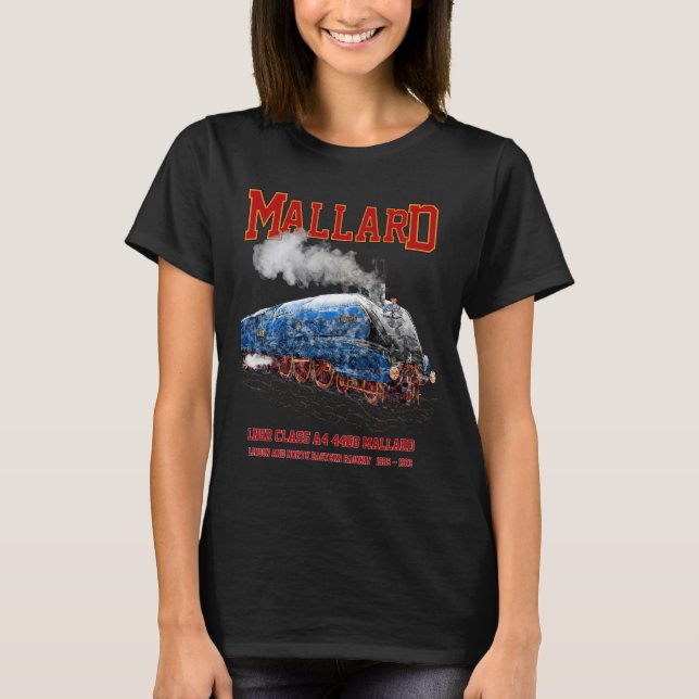 Camiseta Class A4 Mallard - World Fastest Steam Locomotive (Anverso)