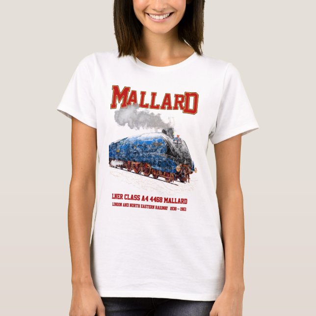 Camiseta Class A4 Mallard - World Fastest Steam Locomotive (Anverso)