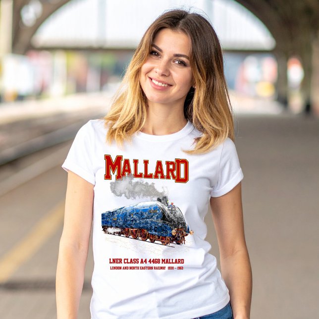 Camiseta Class A4 Mallard - World Fastest Steam Locomotive (Class A4 Mallard - World Fastest Steam Locomotive. Womens Basic T-Shirt)
