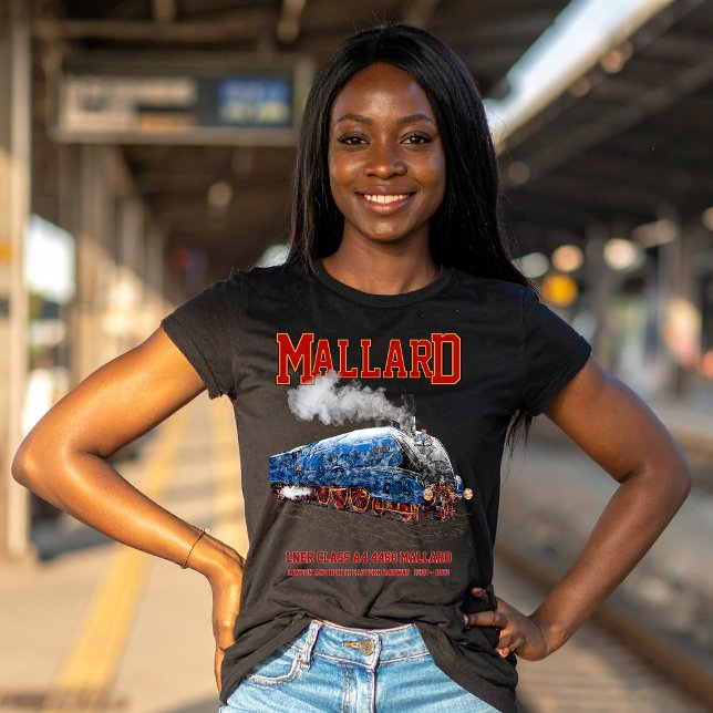 Camiseta Class A4 Mallard - World Fastest Steam Locomotive (Class A4 Mallard - World Fastest Steam Locomotive. Womens Basic T-Shirt)