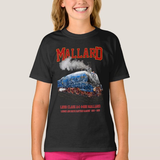 Camiseta Class A4 Mallard - World Fastest Steam Locomotive (Anverso)