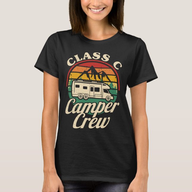 Camiseta Class C Camper Crew RV Camping Matching Family Men (Anverso)