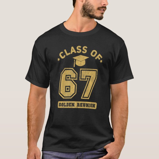 Camiseta Class Of 1967 College Highschool Graduation Reunio (Anverso)