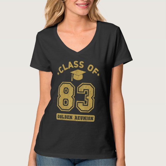 Camiseta Class Of 1983 College Highschool Graduation Reunio (Anverso)