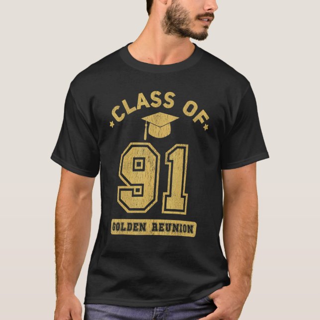Camiseta Class Of 1991 College Highschool Graduation Reunio (Anverso)