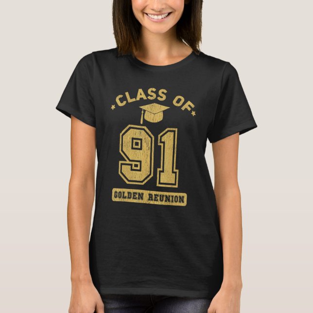 Camiseta Class Of 1991 College Highschool Graduation Reunio (Anverso)