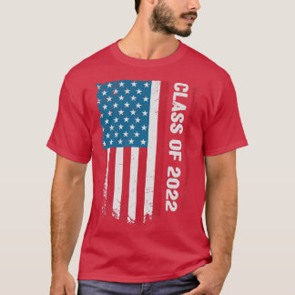 Camiseta Class of 2022 Graduate  American Flag Graduation 2