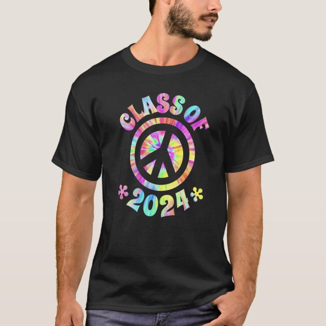 Camiseta Class Of 2024 Graduate Future Graduation Peace Sig (Anverso)