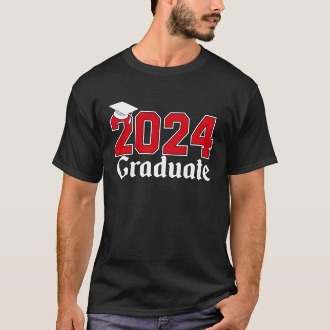 Camiseta Class Of 2024 Graduation College High School Gradu (Anverso)