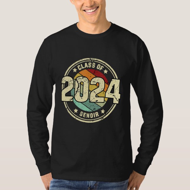 Camiseta Class of 2024 Senior 2024 Graduation or First Day  (Anverso)