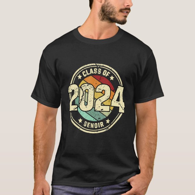 Camiseta Class of 2024 Senior 2024 Graduation or First Day  (Anverso)
