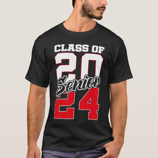 Camiseta Class of 2024 Senior 24 Grad Graduation for Women  (Anverso)