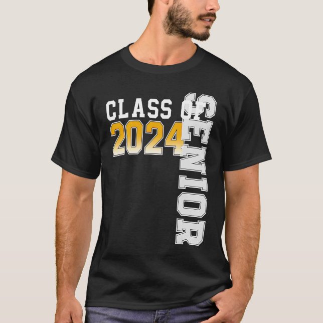 Camiseta Class of 2024 Senior 24 High School Graduation (Anverso)