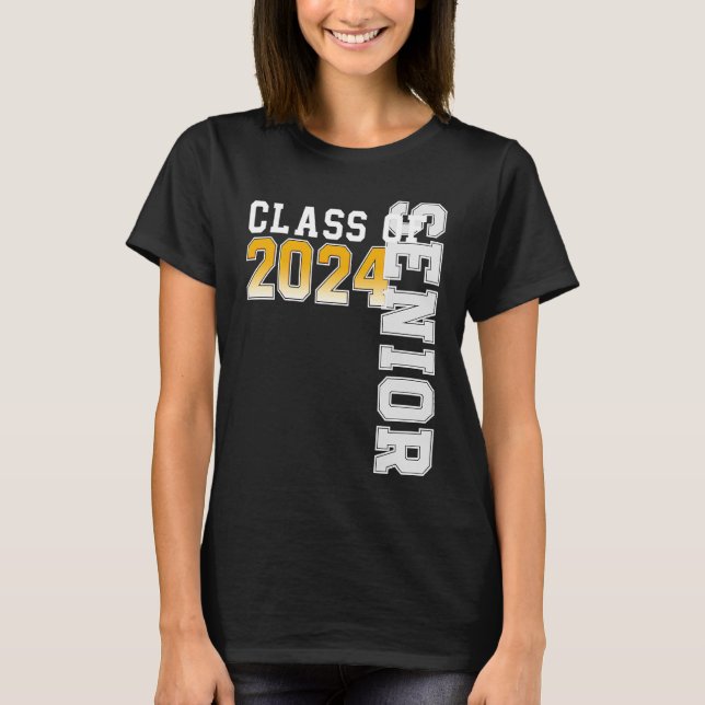 Camiseta Class of 2024 Senior 24 High School Graduation (Anverso)