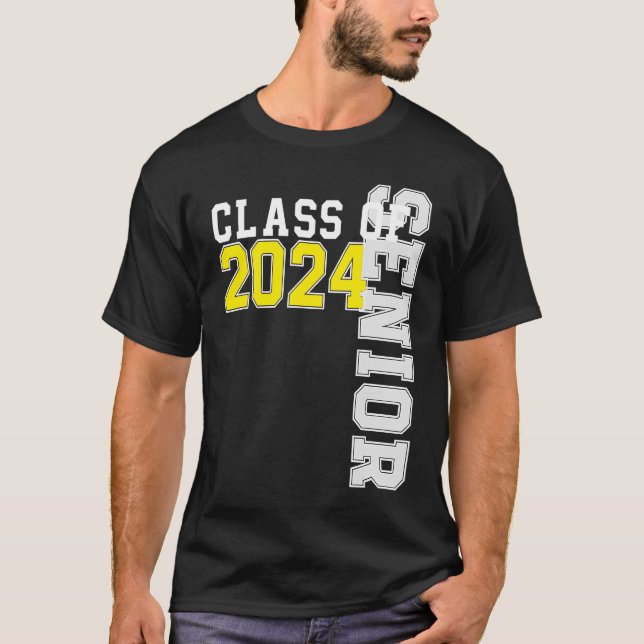 Camiseta Class of 2024 Senior 24 High School Graduation Par (Anverso)