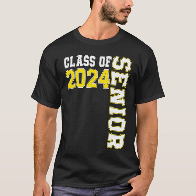 Camiseta Class of 2024 Senior 24 High School Graduation Par (Anverso)