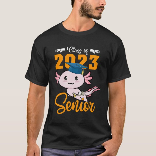 Camiseta Class of 2024 Senior Axolotl Graduation First Day  (Anverso)