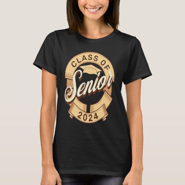 Camiseta Class of 2024 Senior Graduation Senior Class of 20 (Anverso)