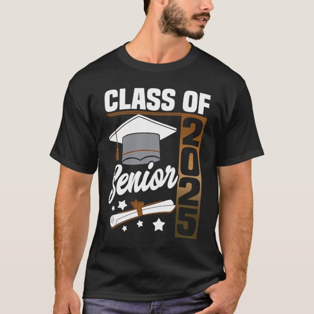 Camiseta Class of 2025 Senior 25 Grad Graduation Women Men (Anverso)