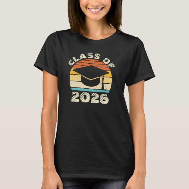 Camiseta Class of 2026 Custom Graduation T-Shirt (Anverso)