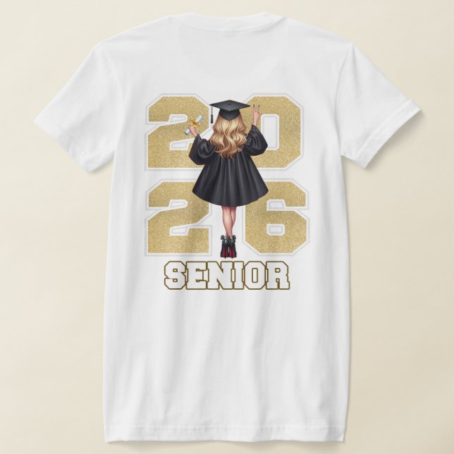 Camiseta Class of 2026 Graduation Shirt (Distribución Reverso )