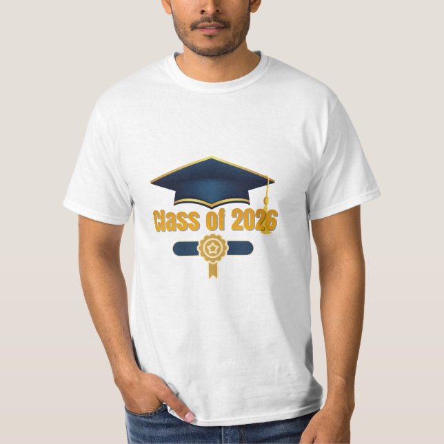 Camiseta Class of 2026 – Modern Graduation Typography (Anverso)