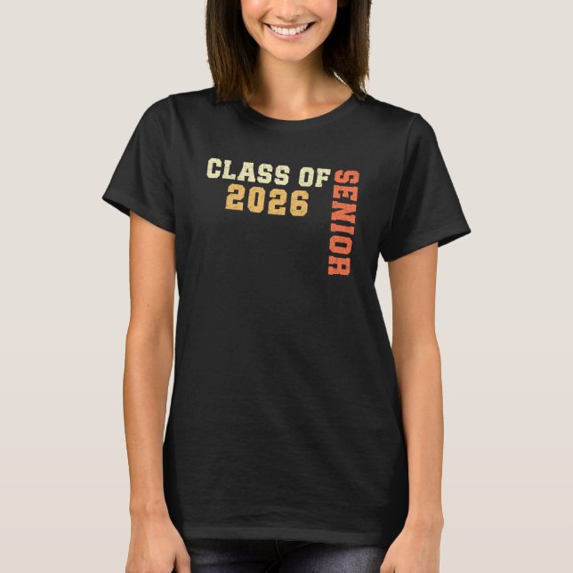 Camiseta Class of 2026 Senior 2026 Graduation 2025 Student  (Anverso)