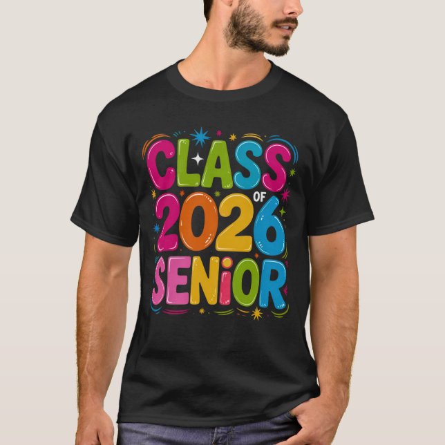 Camiseta Class of 2026 Senior Shirt – Graduation 2026 High  (Anverso)