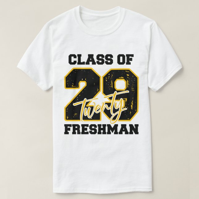 Camiseta Class of 2029 Freshman High School Back To School (Diseño del anverso)