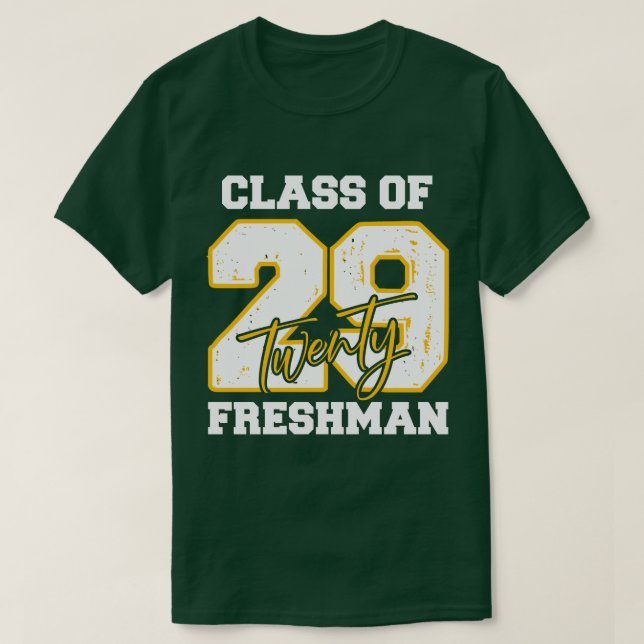 Camiseta Class of 2029 Freshman High School Back To School (Diseño del anverso)