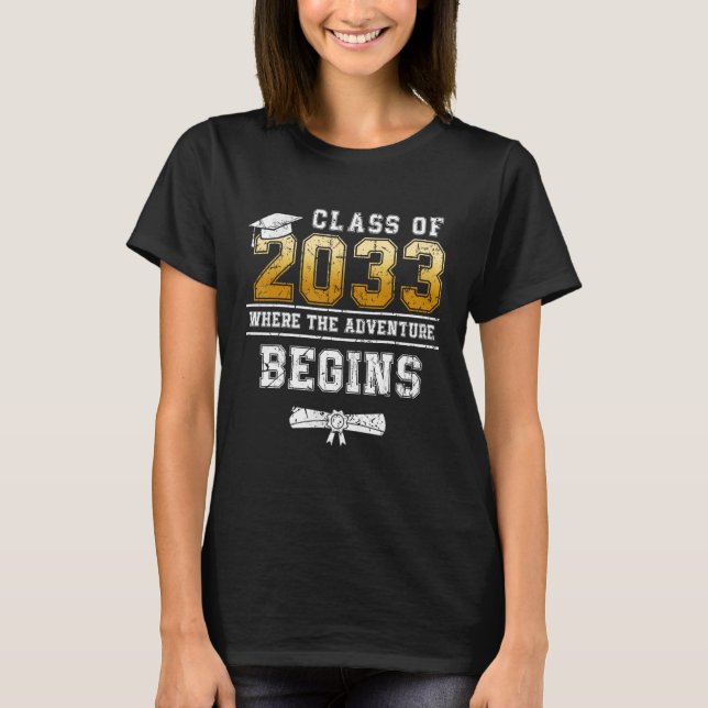 Camiseta Class of 2033 Graduate Senior 33 Graduation Teache (Anverso)