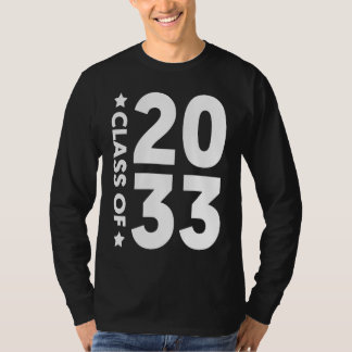 Camiseta Class Of 2033  Senior 2033 Graduation