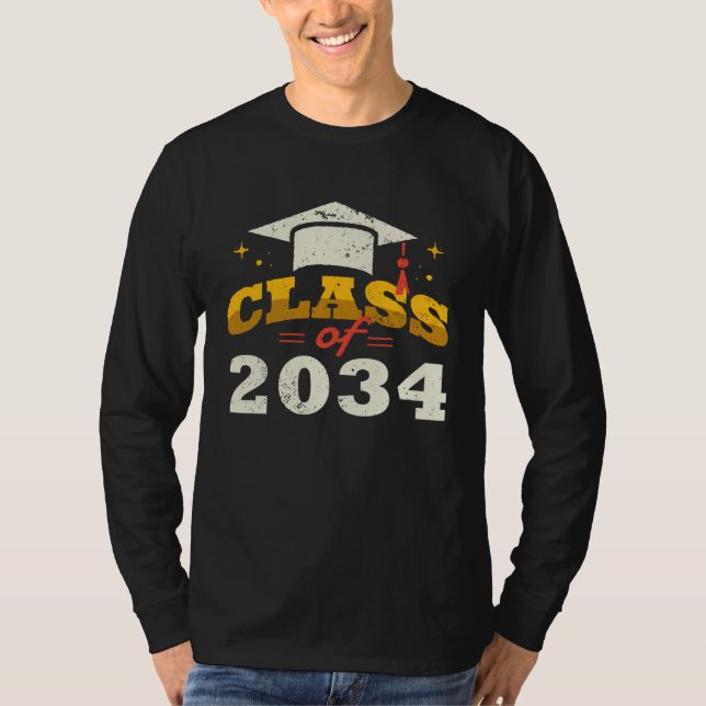 Camiseta Class of 2034 grow me Graduation (Anverso)