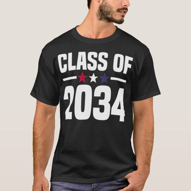 Camiseta Class of 2034 Kindergarten Grow With Me Future Gra (Anverso)